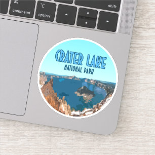 Sticker Parc national du lac Crater Oregon Vintage