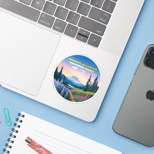Sticker Parc national du Mont Rainier Washington Retro