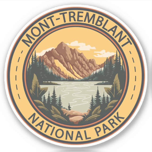 Sticker Parc national du Mont-Tremblant Badge Canada (Devant)