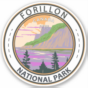 Sticker Parc national Forillon Canada Tourisme Vintage