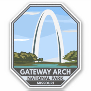Sticker Parc national Gateway Arch Missouri