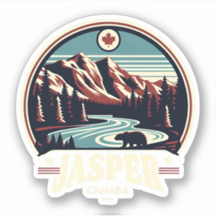 Sticker Parc national Jasper Alberta Canada cadeaux