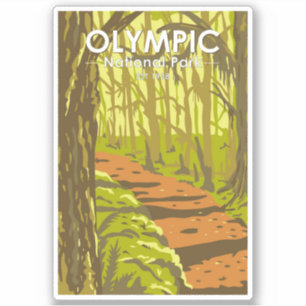 Sticker Parc national olympique Hoh Rainforest Washington 