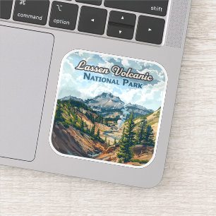 Sticker Parc national volcanique de Lassen California Volc
