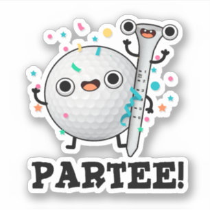 Sticker Parc-Tee Funny Golf Pun