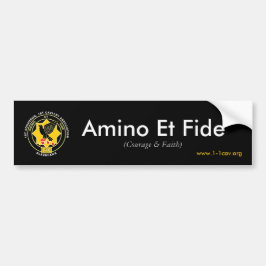 Sticker pare-chocs Amino Et Fide