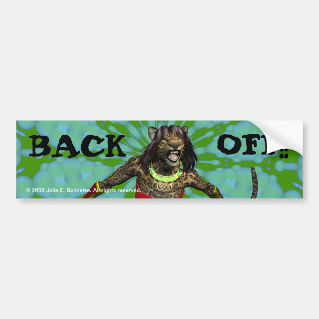 Sticker pare-chocs "Back Off" (Devant)
