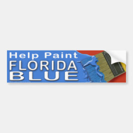 Sticker pare-chocs bleu Floride Paint 2