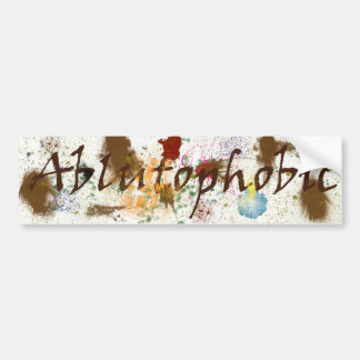 Sticker pare-chocs blutophobe (peur de se baigner)