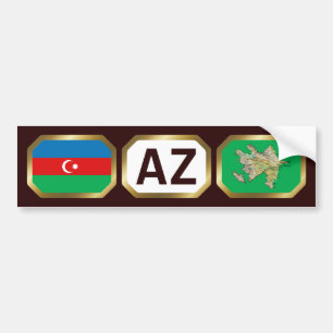 Sticker pare-chocs de code de la carte du drapeau 