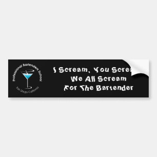 Sticker pare-chocs de l'école de barman