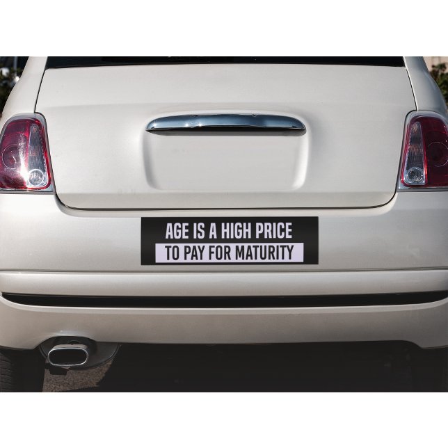 Sticker pare-chocs de maturité drôle (Créateur téléchargé)