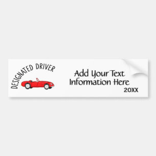 Sticker pare-chocs de pilote désigné