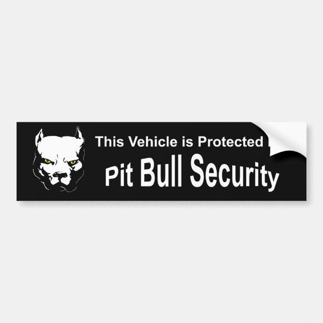 Sticker pare-chocs de sécurité Pit Bull (Devant)