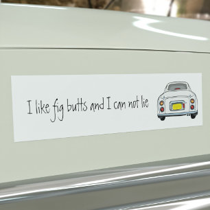 Sticker pare-chocs de voiture Figaro blanc amusant