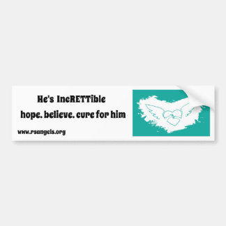Sticker pare-chocs des anges du syndrome de Rett (