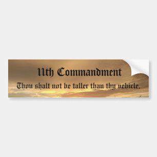 Sticker pare-chocs du 11e commandement