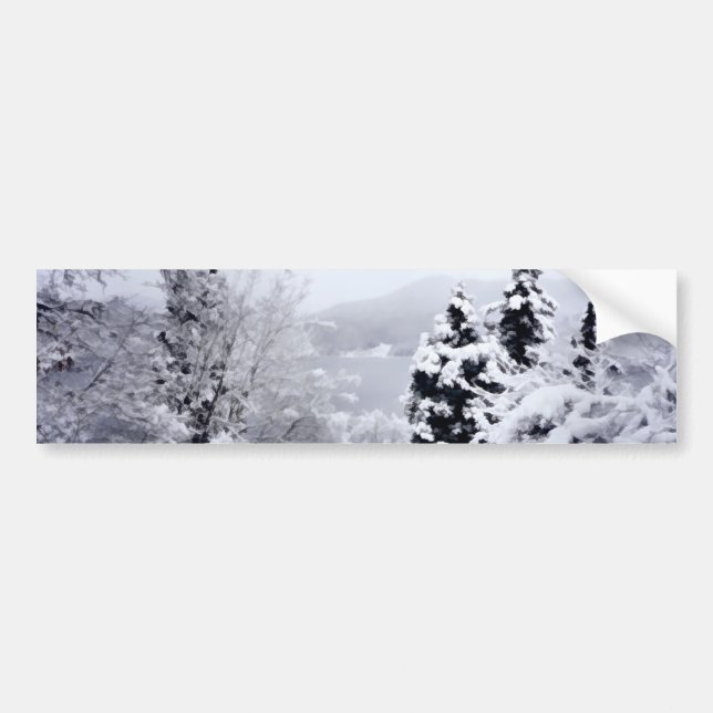 Sticker pare-chocs du lac Nojiri (Devant)