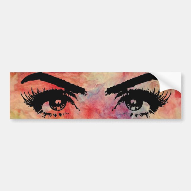 Sticker pare-chocs en marbre rose (Devant)