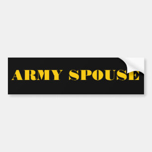 Sticker pare-chocs Épouse de l'armée