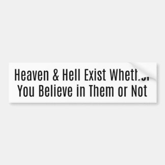 Sticker pare-chocs Heaven & Hell