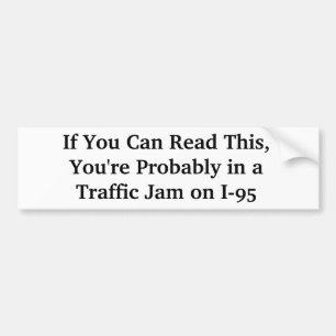 Sticker pare-chocs Hilarious I-95 Boston Massachus