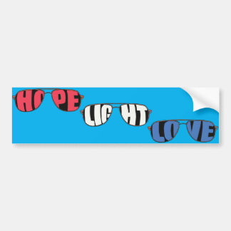 Sticker pare-chocs Hope Light Love Biden