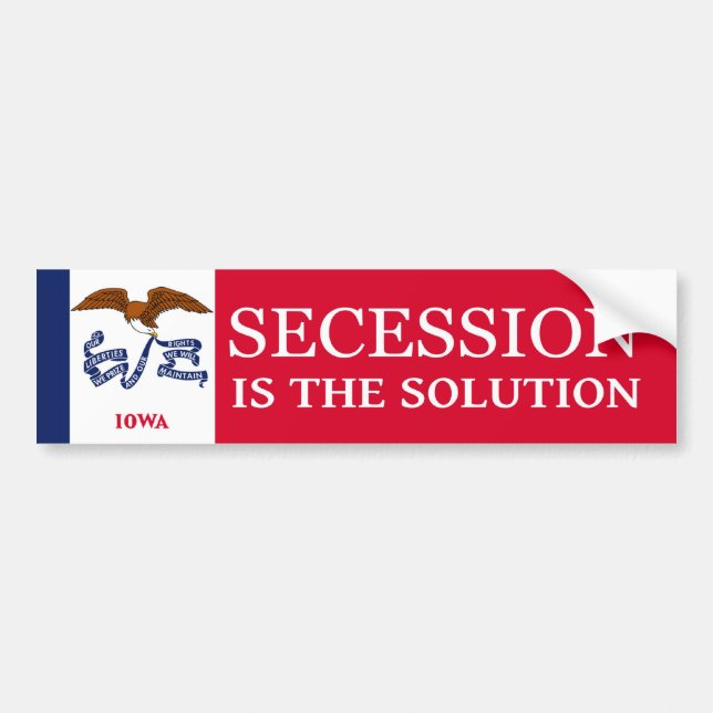 Sticker pare-chocs Iowa Secession (Devant)