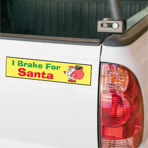 Sticker pare-chocs - Je romps pour Père Noël