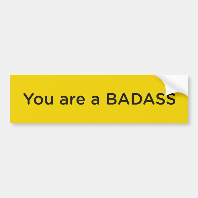Sticker pare-chocs Jen Sincero Badass (Devant)