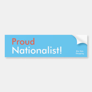 Sticker pare-chocs nationaliste