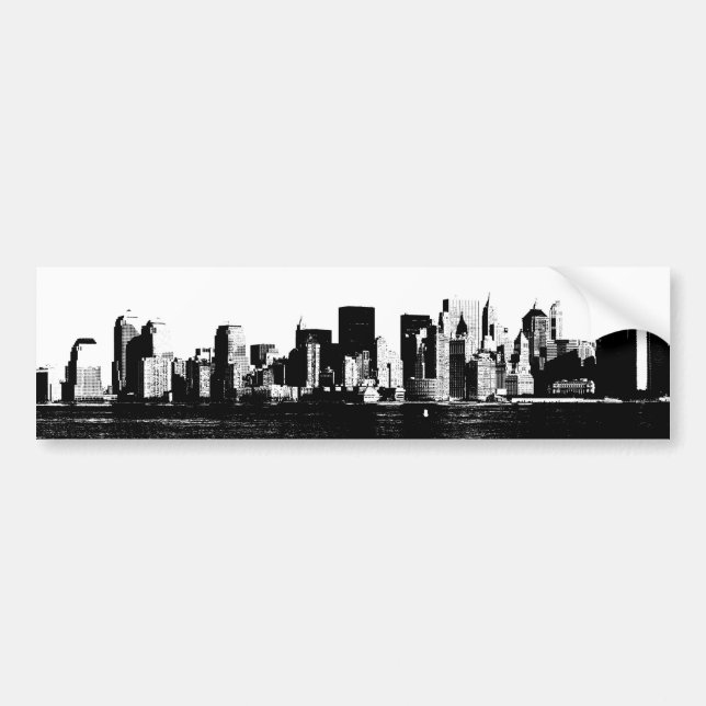 Sticker pare-chocs panoramique New York City (Devant)