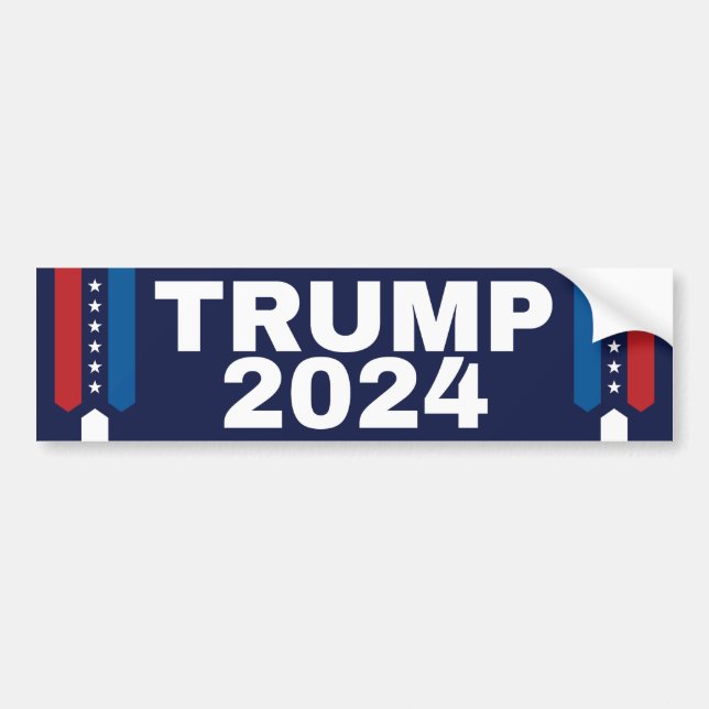 Sticker pare-chocs Patriotique Trump 2024 (Devant)
