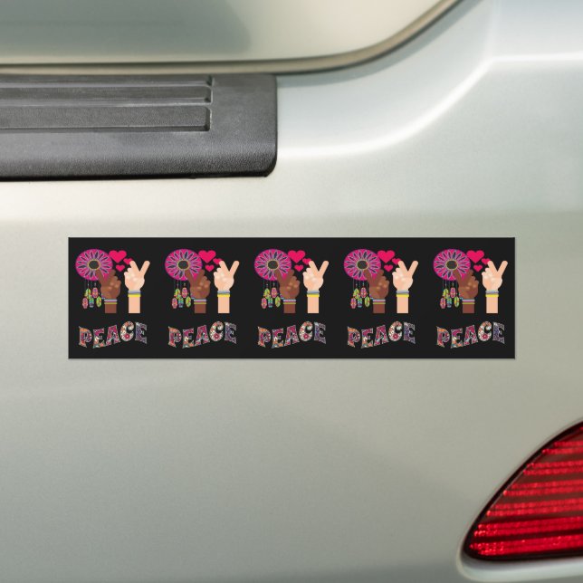 Sticker pare-chocs Peace (En voiture)