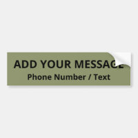 Sticker pare-chocs personnalisable couleur rouge t