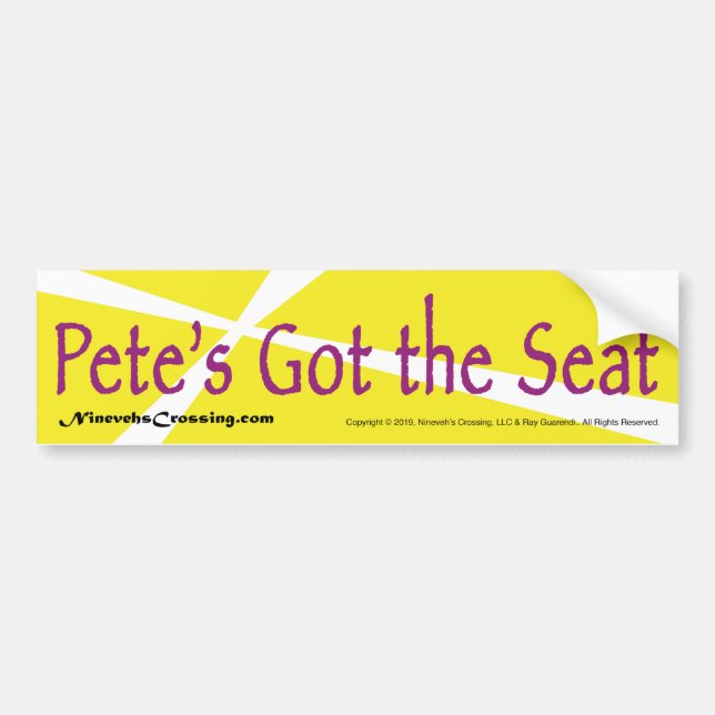 Sticker pare-chocs : Pete a le siège (Devant)