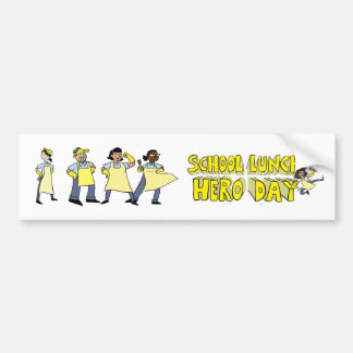 Sticker pare-chocs pour le déjeuner scolaire
