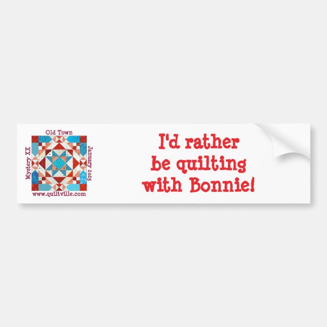 Sticker pare-chocs pour le mystère de la vieille v (Devant)