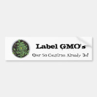 Sticker pare-chocs pour Plante de tomates OGM étiq