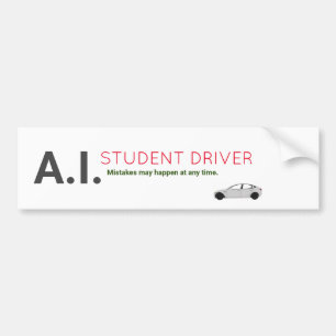 Sticker pare-chocs pour véhicule autonome