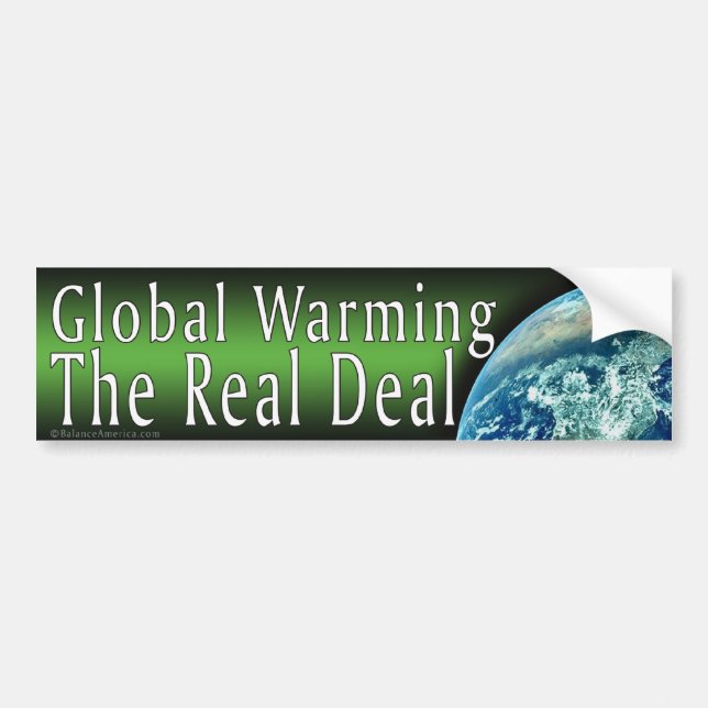 Sticker pare-chocs réchauffement climatique (Devant)