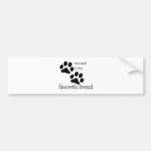 Sticker pare-chocs "Secouru est ma race préférée"