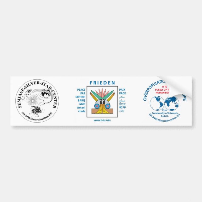 Sticker pare-chocs Semjase Silver Star Center (Devant)