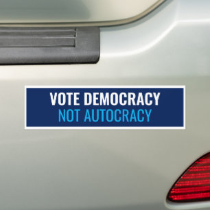 Sticker pare-chocs Voiture Démocratie Vote