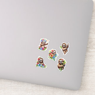 Sticker Paresseux Tropical