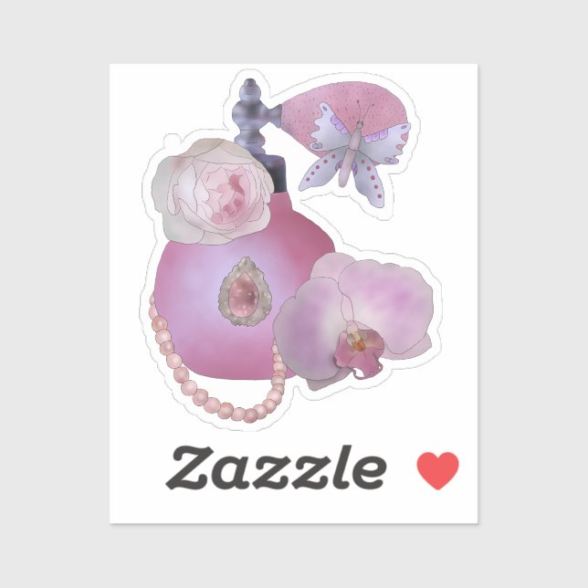 Sticker Parfum vintager (Feuille)