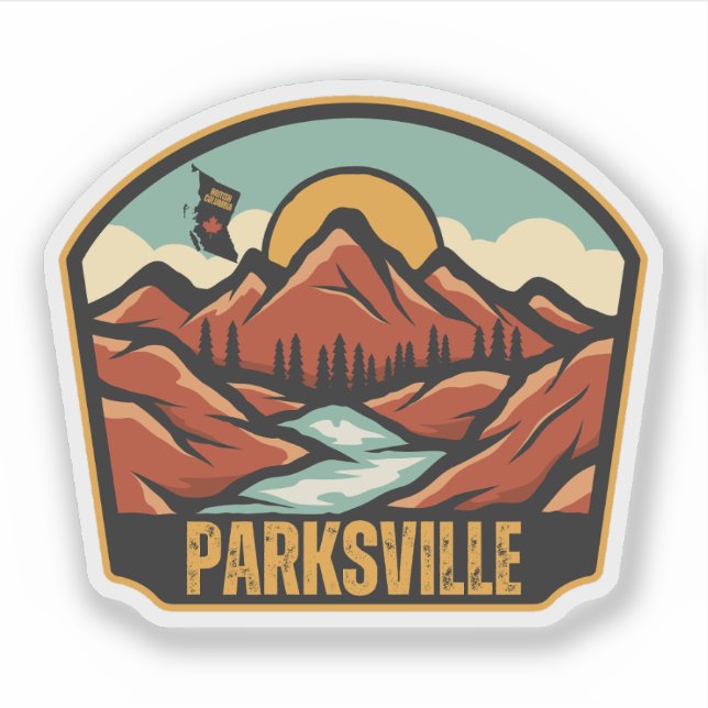 Sticker Parksville (Colombie-Britannique) (Devant)