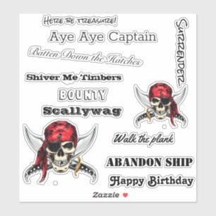 Sticker parler comme une légende pirate