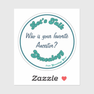 Sticker Parlons généalogie : l'ancêtre favori