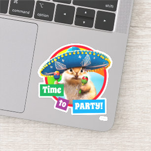 Sticker Parti Chipmunk De Sombrero